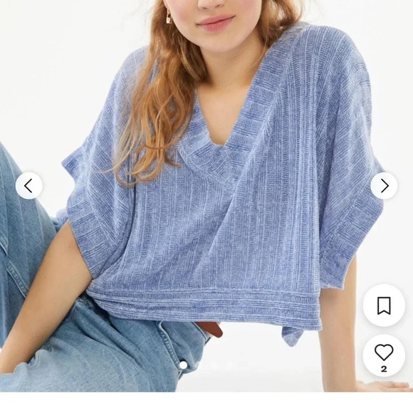 Urban Outfitters out from under Charlie Chenille‎ V-neck sweater women’s XS EUC - Picture 1 of 7